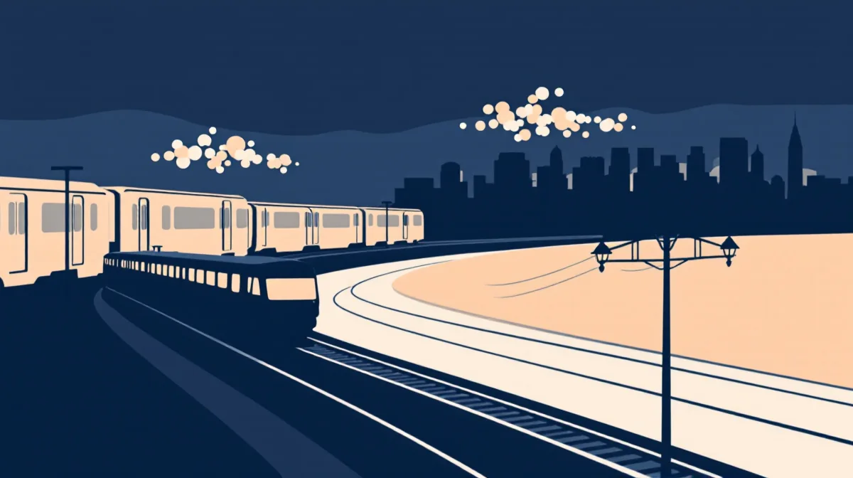 Representative illustration: abstract city drawing